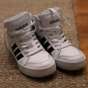 Adidas Neo Hightop Superstars 🖤 worn once EUC